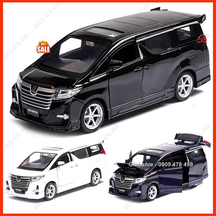 Mô Hình Kim Loại Xe Du Lịch Toyota Alphard Tỉ Lệ 1:32 - Rowen - 9877.5