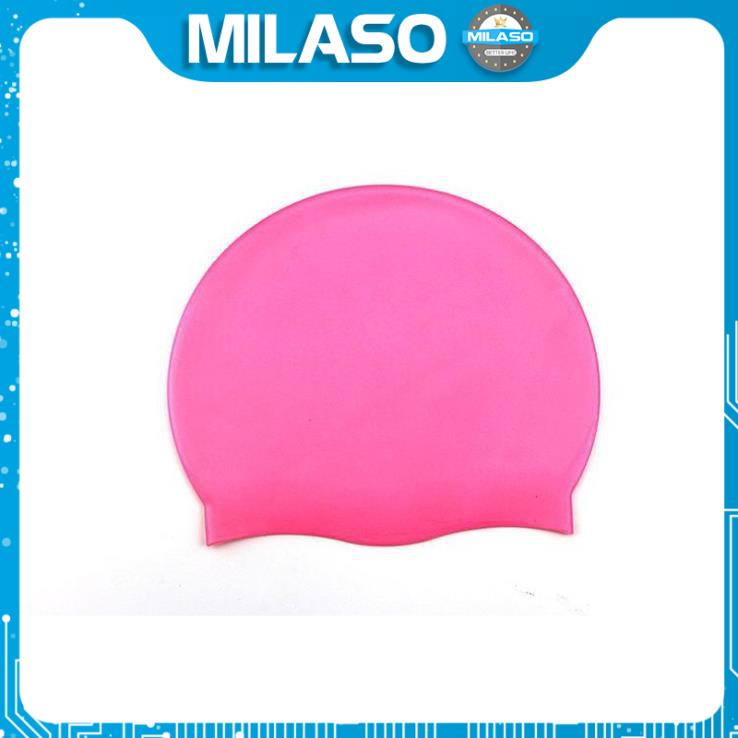 Nón bơi silicon cho người lớn MILASO Zoto unisex trùm kín đầu chống nước bơi lội an toàn SS-001159