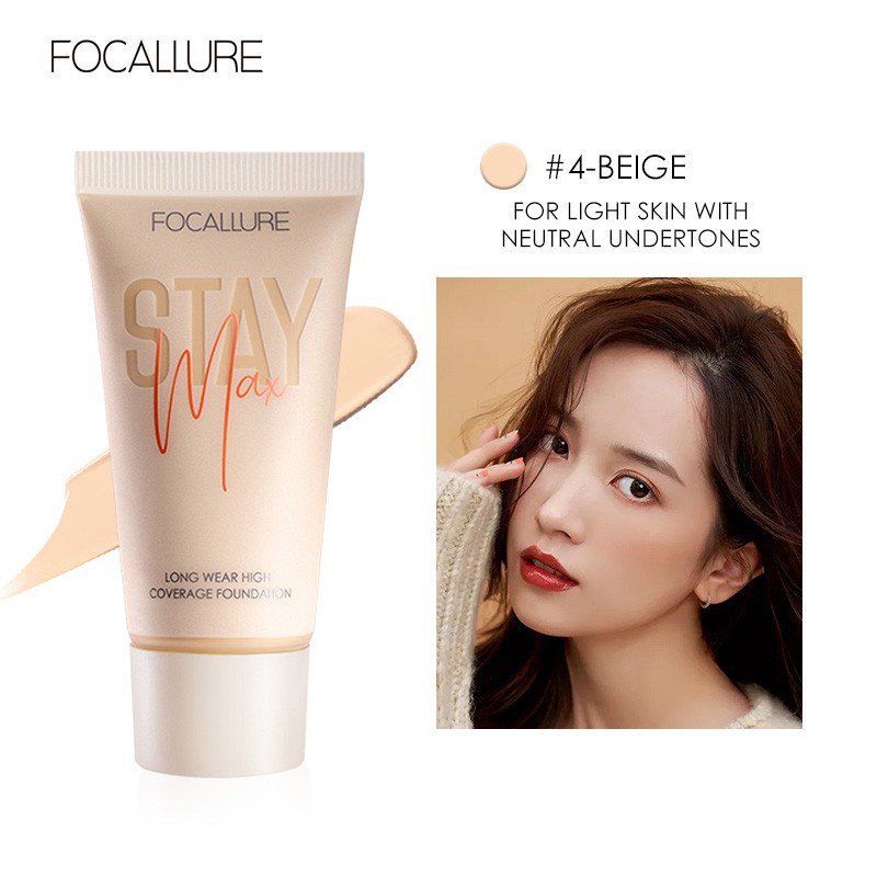 Kem Nền Focallure Che Khuyết Điểm Lâu Trôi Suốt 24 Giờ 20g