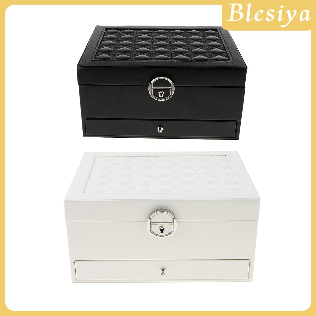 Hộp Đựng Trang Sức Bằng Da Nhiều Tầng Đa Năng Tiện Dụng