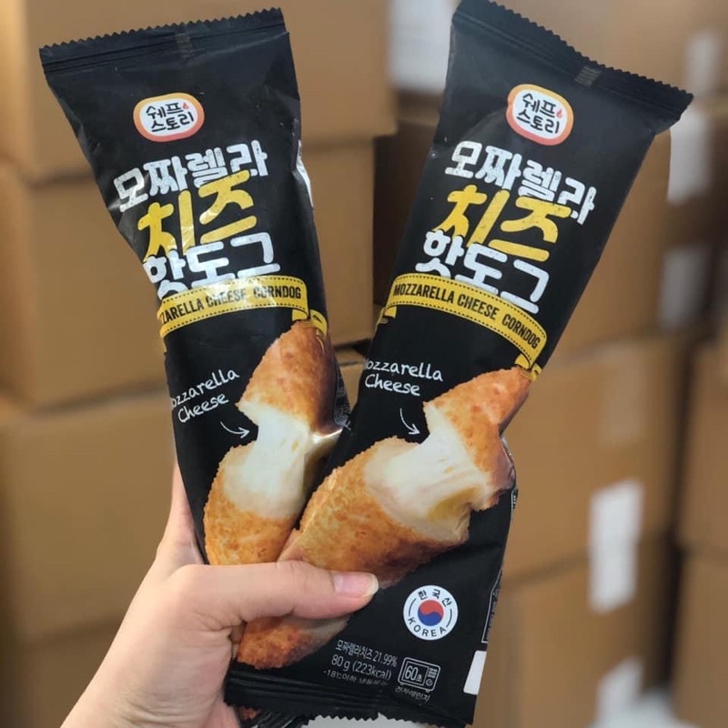 Hotdog phô mai Hàn Quốc