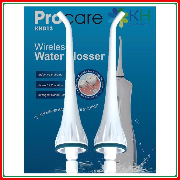 Bộ 2 Đầu PhunTổng Quát Máy Tăm Nước Du Lịch Cao Cấp Procare KHD13, A3, A6 | Hàng Chính Hãng