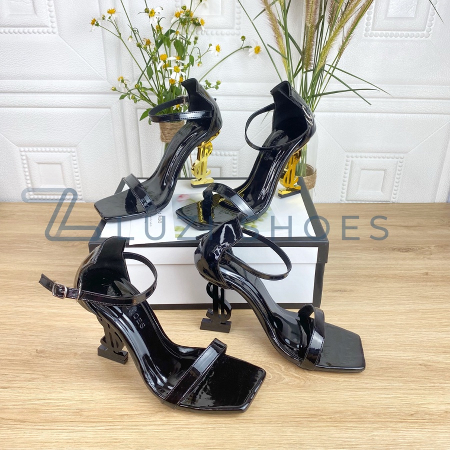 Giày cao gót nữ chữ ysl, sandal quai ngang nữ cao gót 9p ,guốc cao gót chữ S đi tiệc,học sinh đi học HỔ STORE79