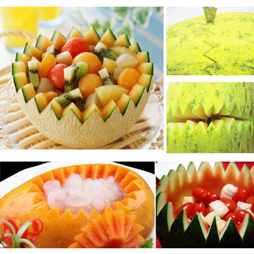 Dao tỉa hoa quả nhiều mầu - Dao tỉa hoa quả 2 đầu inox cực bền   🍉Duashop🍉