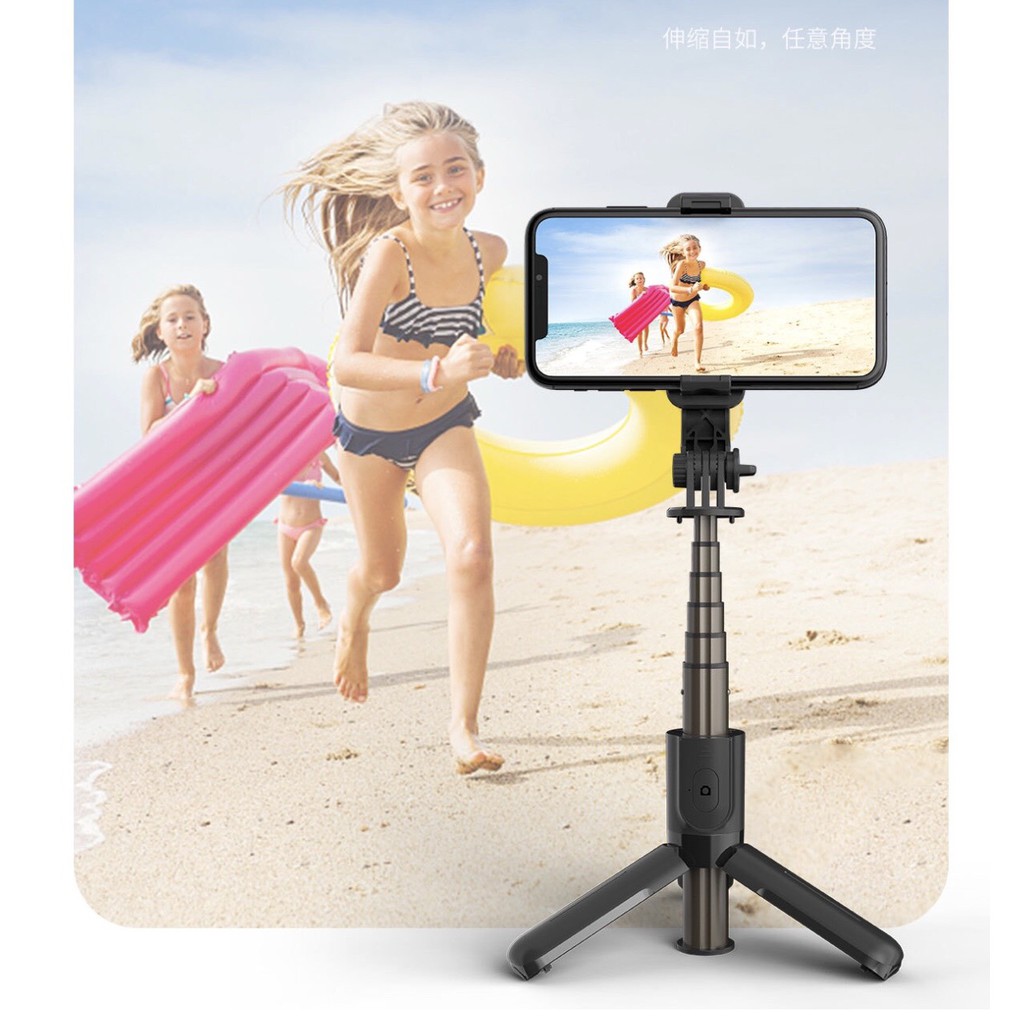 86cm - Gậy Selfie Bluetooth Shisuo Có Đèn Led, Có Điều Khiển Từ Xa - Tripod Có 3 Chân Đỡ - Gậy Selfie - Chụp Hình