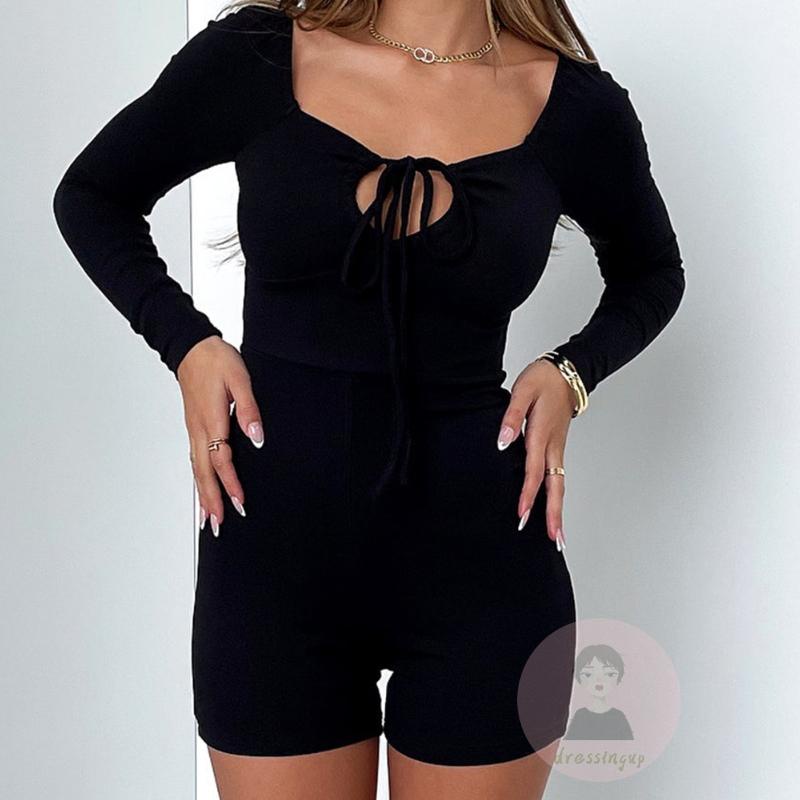 Áo liền quần Tay Dài Màu Sắc Thanh Lịch Dành Cho Nữ