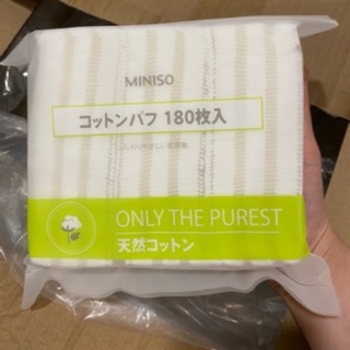 Bông tẩy trang miniso 180 miếng hàng loại đẹp