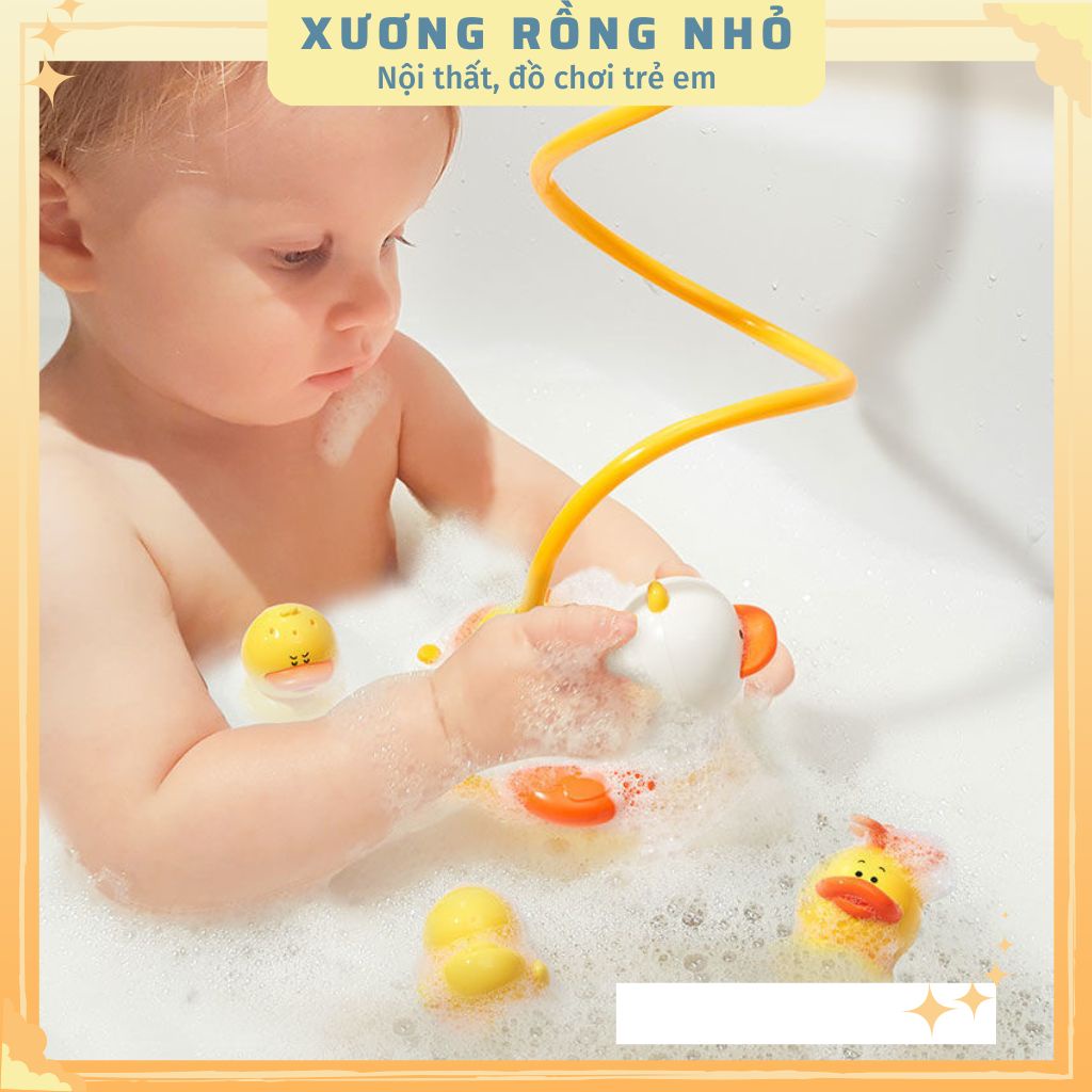 Đồ Chơi Vịt Phun Nước, Đồ Chơi Nhà Tắm thả bồn tắm Cho Bé- đồ chơi nhà tắm cho  bé Xương Rồng Nhỏ