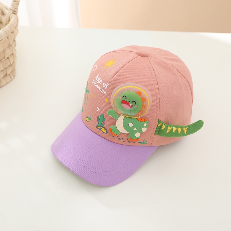 Mũ Lưỡi Trai Chống Nắng Họa Tiết Khủng Long Hoạt Hình Dễ Thương Cho Bé