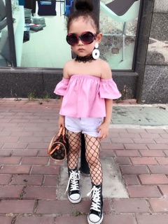 Quần tất lưới cho bé