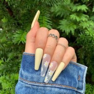 Nail box - bộ móng tay giả HOA [ TẶNG KEO - DŨA]