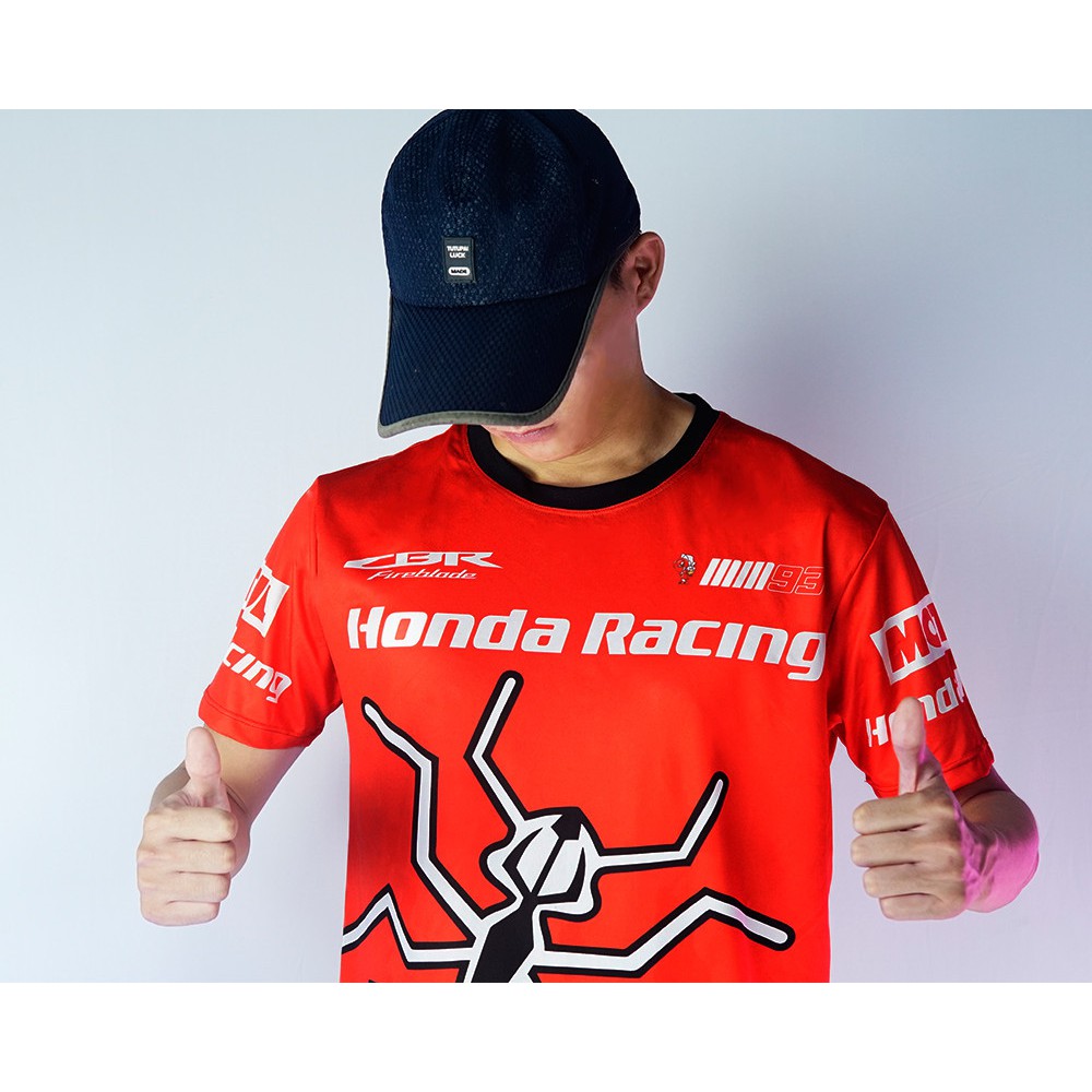 [ÁO TEM XE] Áo Thun Honda Đỏ Nhện T-Shirt Racing Team - Bảo Hành Bung Tróc Vĩnh Viễn