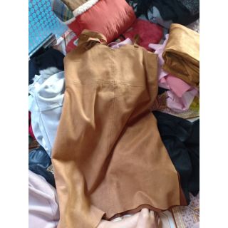 Váy da lộn 2 dây Luyến Béo