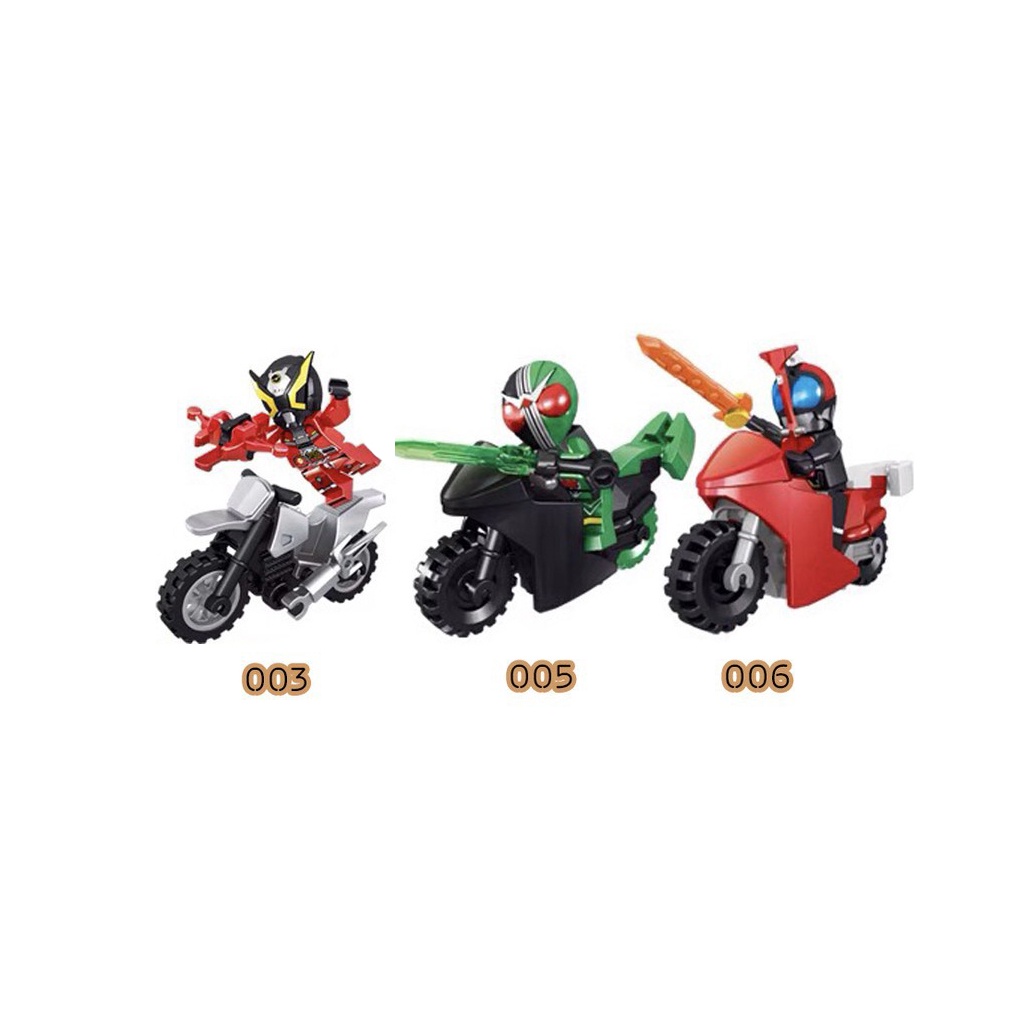 Đồ chơi lắp ráp nhân vật minifigures Kamen Rider kèm xe 82232 (chọn 1 nhân vật)