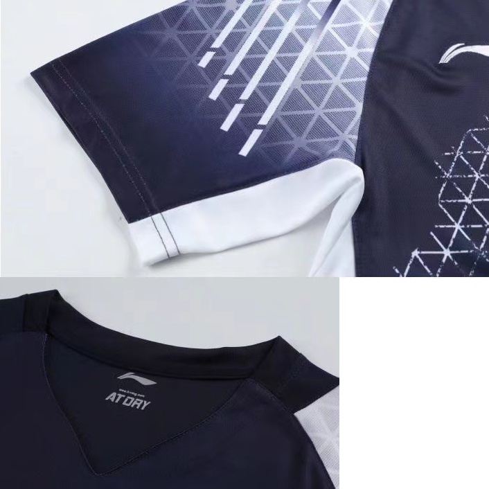 Li Ning Áo Thun Thể Thao Cầu Lông Ngắn Tay Thoáng Khí Mau Khô Cho Nam Và Nữ