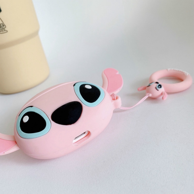 Vỏ hộp đựng tai nghe chất liệu silicone hình nhân vật Stitch cho AirPods | BigBuy360 - bigbuy360.vn