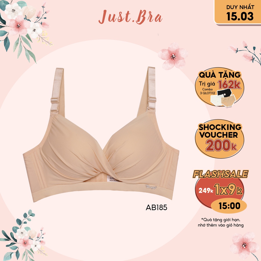 [Mã WABRJB031 giảm 10% đơn 99k] Áo ngực Just Bra mút dày, siêu độn đẩy AB185