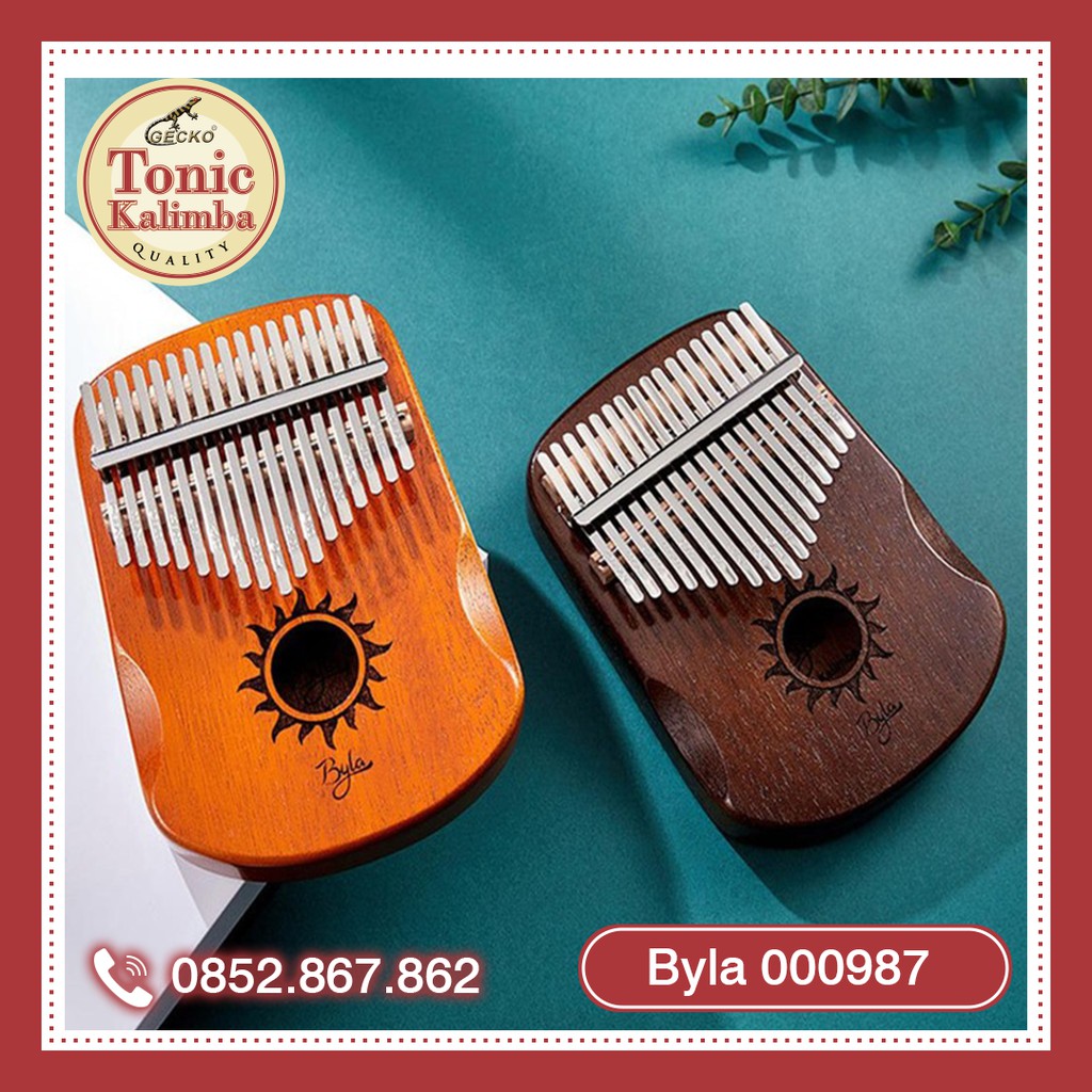 CÓ EQ -Đàn Kalimba 17 phím Byla 000987-Blue Đầy đủ phụ kiện, âm chuẩn