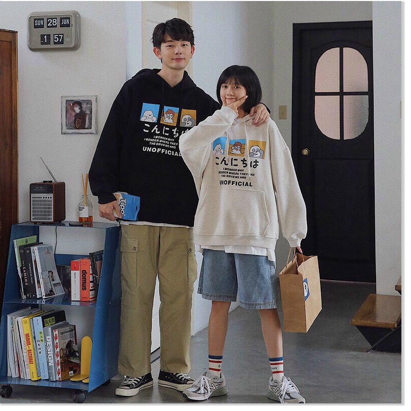 MN ÁO KHOÁC HOODIES NAM NỮ,CHẤT LIỆU VÃI NĨ THOÁNG MÁT,THIẾT KẾ HỌA TIẾT SIÊU XINH KOKO MI STORE