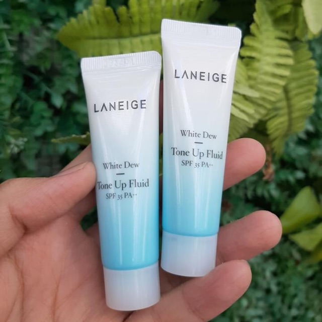 [10ml] kem dưỡng 3in1 Laneige White Dew Tone Up Fluid SPF 35 PA++