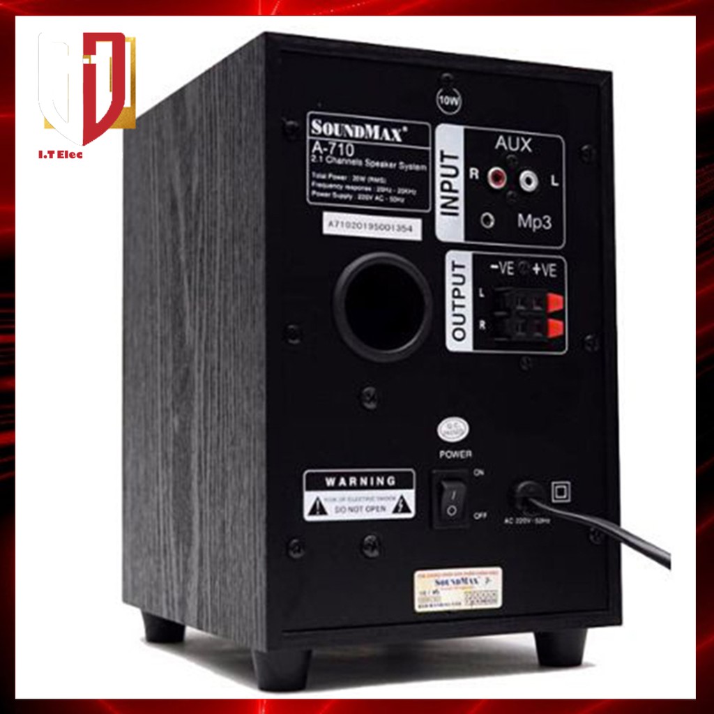 Loa máy tính laptop để bàn có dây cao cấp 2.1 SOUNDMAX A710 loa pc bass mạnh