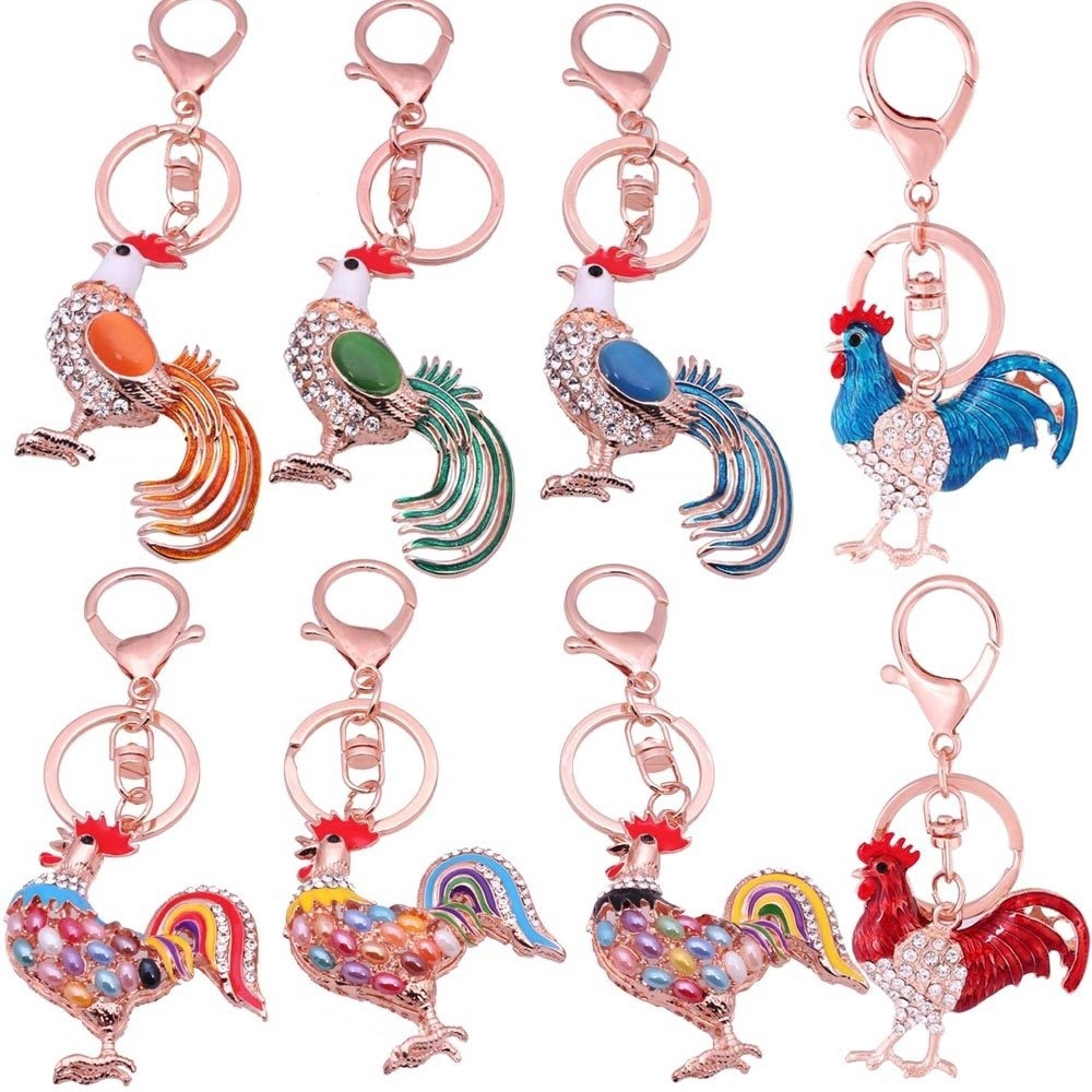 Móc Khóa Hình Gà Trống Xinh Xắn