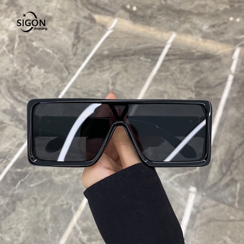 Kính Mát Gọng Tròn Lớn Chống Tia UV Thời Trang Cho Nam Và Nữ