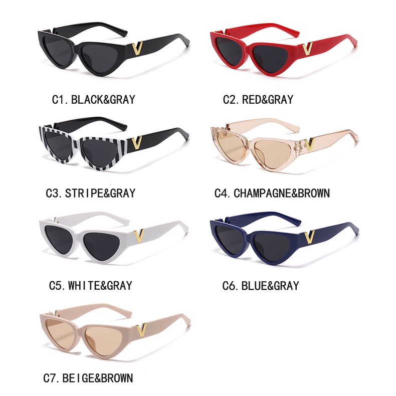 Kính Mát Hình Mèo Chống Tia UV400 Kiểu Dáng Sang Trọng Dành Cho Nữ