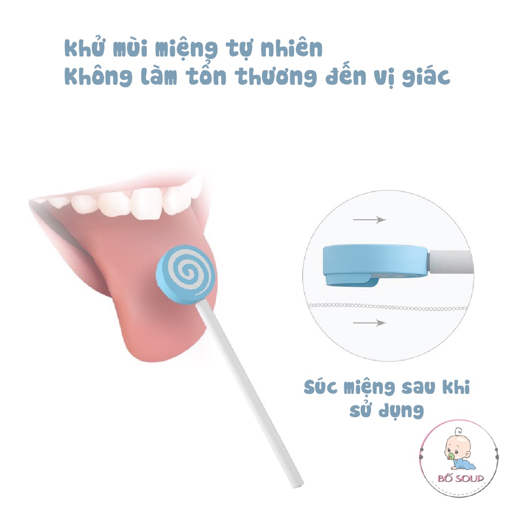 Tưa lưỡi cho bé hình kẹo Lollipop