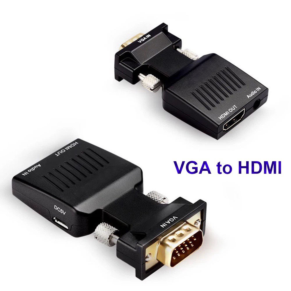 Bộ Chuyển Đổi Vga Sang Hdmi Taylor1 Với Đầu Ra Âm Thanh Cho Pc Laptop Full Hd 1080p