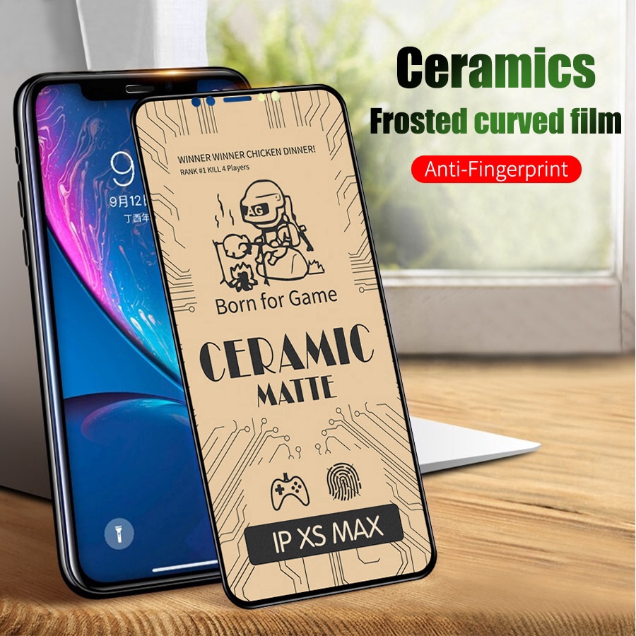 Kính cường lực chống bám vân tay dẻo Cho iPhone 14 13 12 11 Pro X Xs Max Xr 6 6s 7 8 Plus