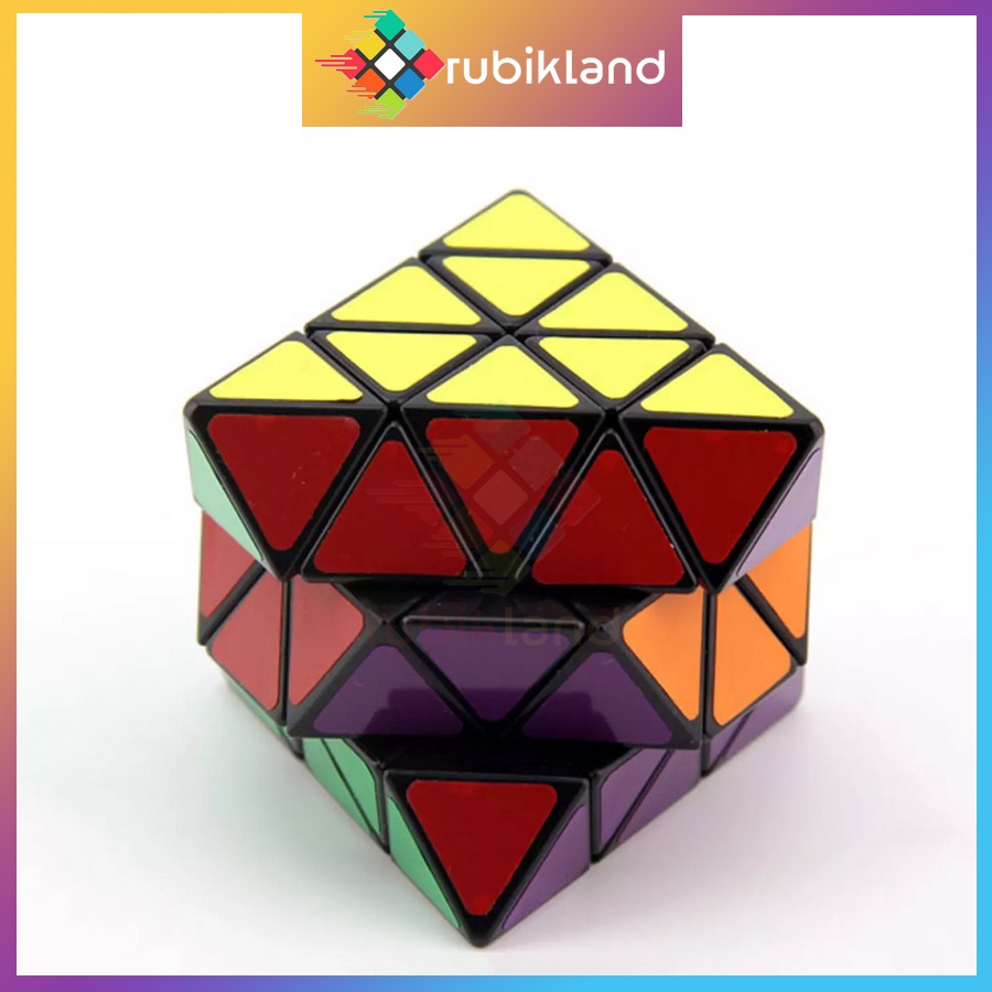 Rubik Biến Thể Lanlan 4x4 8-Axis Skewb Diamond Octahedron Rubic 8 Mặt Bát Diện Đều Đồ Chơi Trí Tuệ Trẻ Em