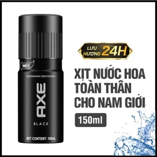 Xịt khử mùi toàn thân axe black 150ml