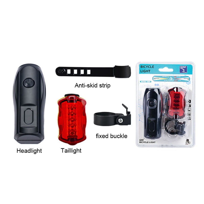 Bộ Đèn Pha Và Đèn Hậu 4 Chế Độ Chiếu Sáng Cho Xe Đạp