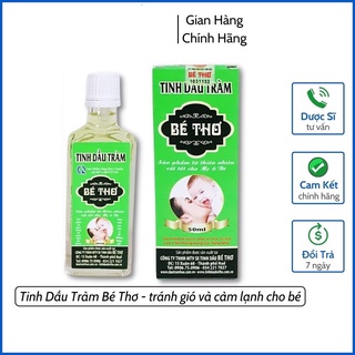 Tinh Dầu Tràm Bé Thơ 50ml Tinh Dầu Tràm Huế Nguyên Chất Nguyên Liệu 100%