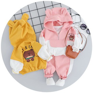 Set bộ tai gấu cho bé trai bé gái