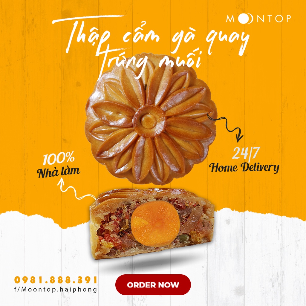 Bánh trung thu thập cẩm jambon bát bửu handmade cao cấp MoonTop | 150g