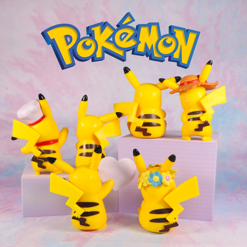 Mô hình Pikachu trang trí bánh kem dễ thương B & M Bộ Phụ Kiện Ghim Ghim Trang Trí Bánh Kem Chủ Đề Pokemon Pikachu Cho Tiệc Sinh Nhật Kỳ Nghỉ