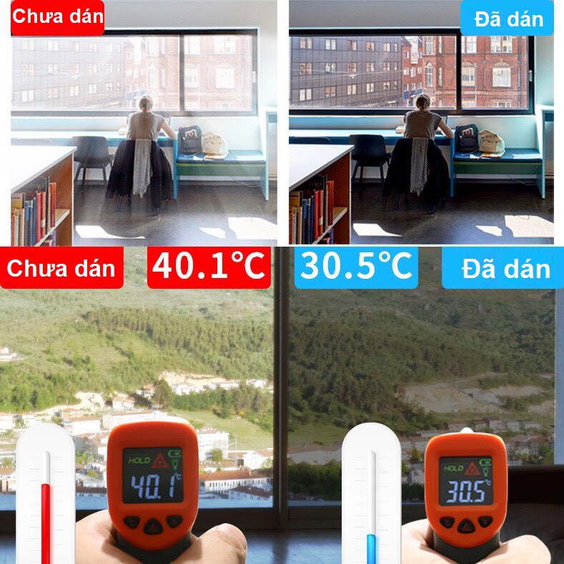 Film dán kính cách nhiệt phản quang chống tia UV tiết kiệm điện năng