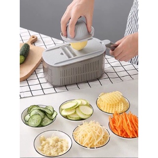 Bộ nạo kèm rổ chậu nhiều dụng cụ 6 in 1 ecoco hàng cao cấp
