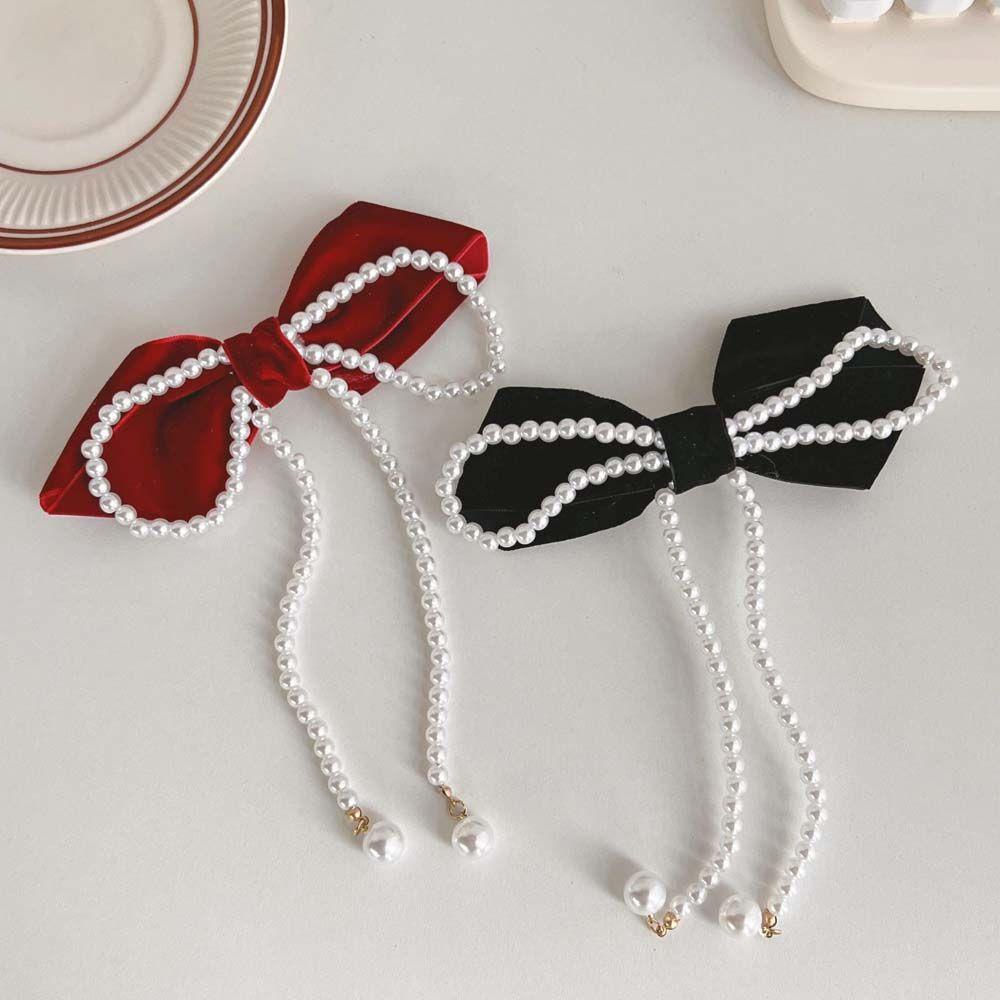 Kẹp Tóc Hình Nơ Phong Cách Hàn Quốc Ngọt Ngào Cho Nữ