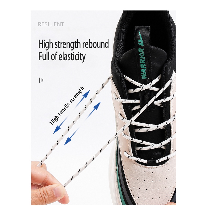1 Cặp Dây Buộc Giày Thể Thao Đàn Hồi 4 Cái Khóa Dây Giày Không Cần Buộc Bằng Cao Su Cho Người Lớn/Trẻ Em