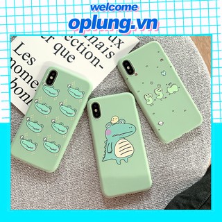 Ốp lưng iphone hình Fat Alligator Cá sấu mập dành cho ip iphon 6 6s 7 8 plus X XS Max XR 11 Pro a81