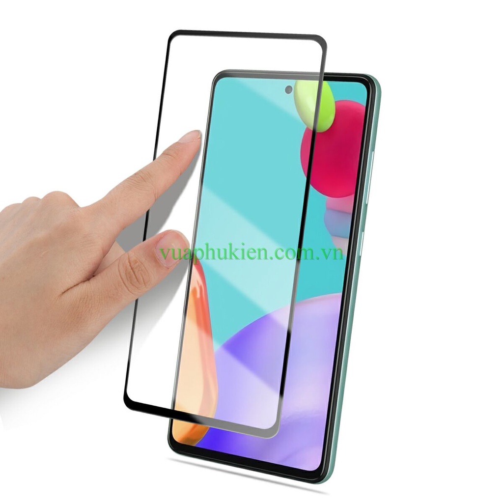 Kính cường lực full màn hình Samsung A72/A52/A32 5G/A70/A50/A71/A51/A21/A3/A5/A6/A7/A8 Plus/A9 Pro