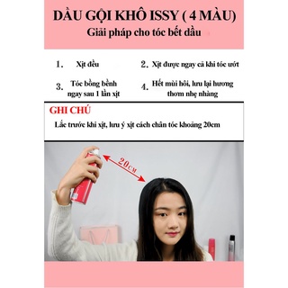 Dầu Gội Khô ISSY 150ml [Dạng Xịt]