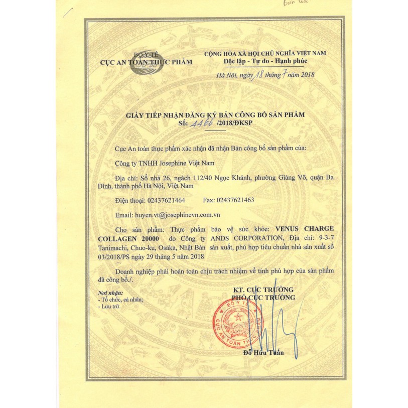 Nước uống Collagen Venus Charge 20.000mg