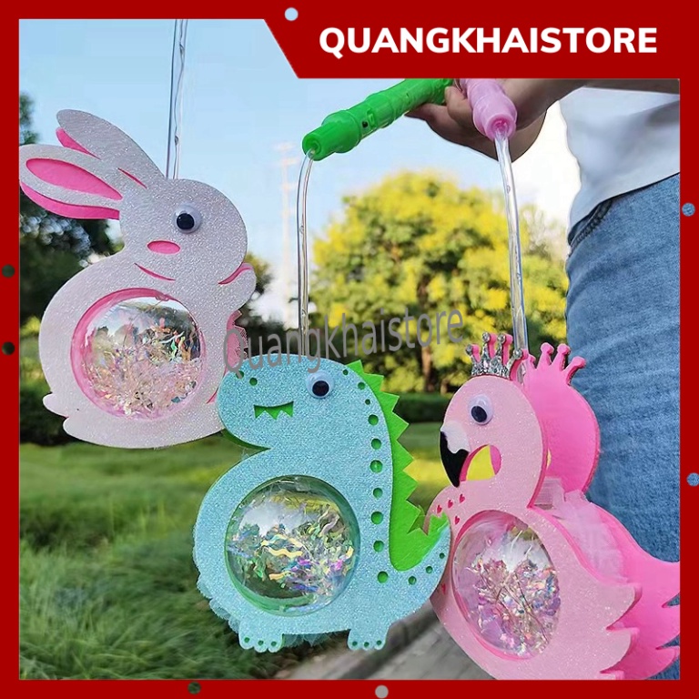 Đồ chơi đèn lồng phát sáng hình thú dễ thương ,đèn lồng trung thu có đèn 3 chế độ nháy cho bé