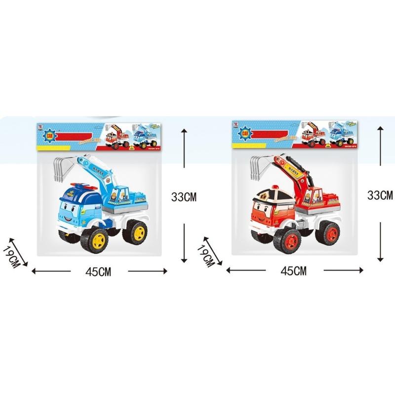 Đồ chơi MÁY XÚC poli cho bé siêu to, có thể dễ dàng điều chỉnh cần múc và di chuyển TKMB68