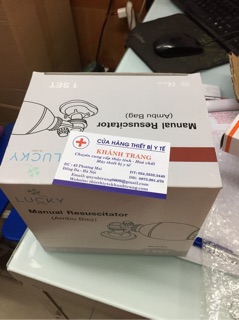 Bộ bóng bóp oxy cấp cứu (ambu)