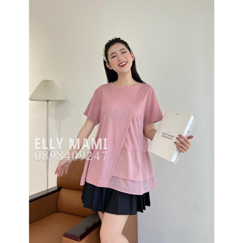 Áo Bầu , Áo Big Size Đũi pha coton vạt chéo Ly Thiết Kế Cao Cấp ( Kèm Ảnh Thật )